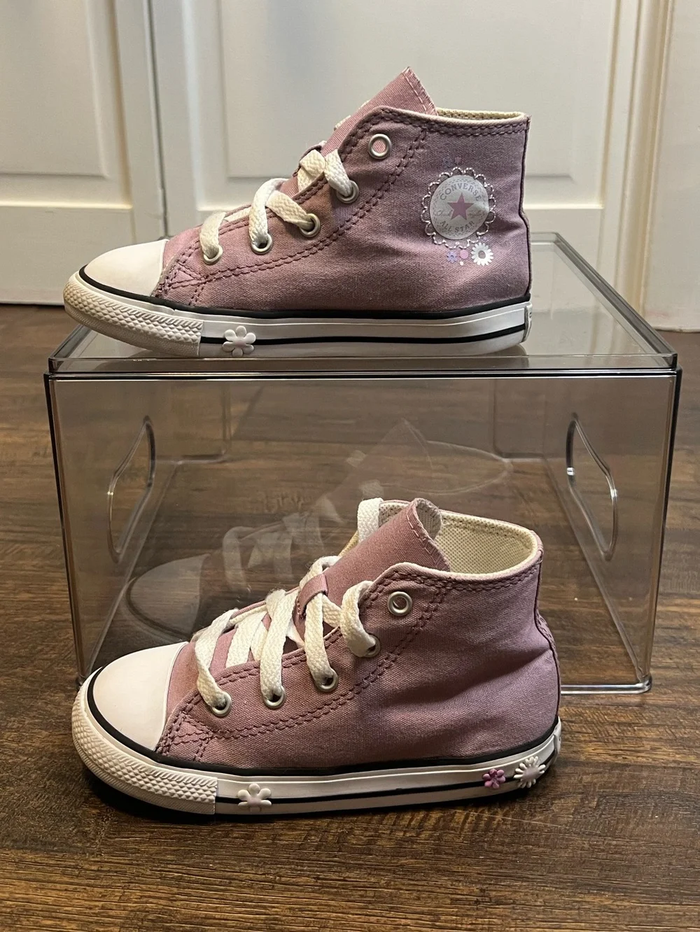 Converse Kids Chuck Taylor All Star Flower High-Top Sneakers with Floral Accents